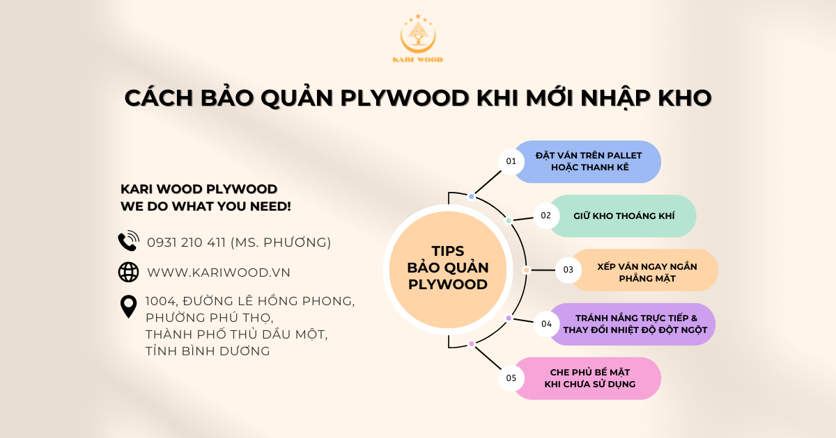 Cách bảo quản Plywood