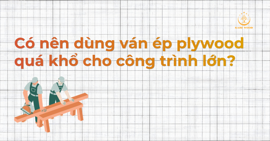 Có nên dùng ván ép plywood quá khổ cho công trình lớn? Góc nhìn từ thực tế thi công