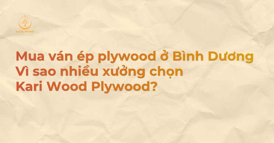 Mua ván ép plywood ở Bình Dương tại Kari Wood Plywood giúp xưởng có nguồn hàng ổn định, đa dạng và thuận tiện cho sản xuất.