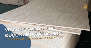 Vì sao plywood Pine được nhiều xưởng mộc lựa chọn cho sản xuất hàng loạt?