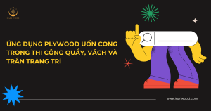 Ứng dụng plywood uốn cong trong thi công quầy, vách và trần trang trí