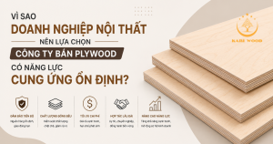 Vì sao doanh nghiệp nội thất nên lựa chọn công ty bán plywood có năng lực cung ứng ổn định?