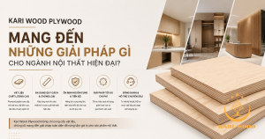 Kari Wood Plywood mang đến những giải pháp gì cho ngành nội thất hiện đại?