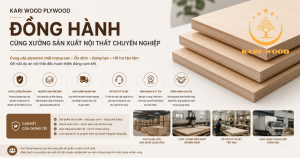Kari Wood Plywood và cam kết đồng hành cùng xưởng sản xuất nội thất chuyên nghiệp